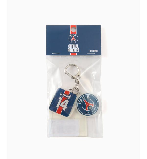 Paris Saint-Germain「【Paris Saint-Germain / パリ・サン＝ジェルマン】 JUSTICE Double Acrylic Charm」|キーケース|ホワイト D