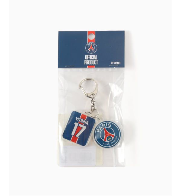Paris Saint-Germain「【Paris Saint-Germain / パリ・サン＝ジェルマン】 JUSTICE Double Acrylic Charm」|キーケース|ナチュラル A