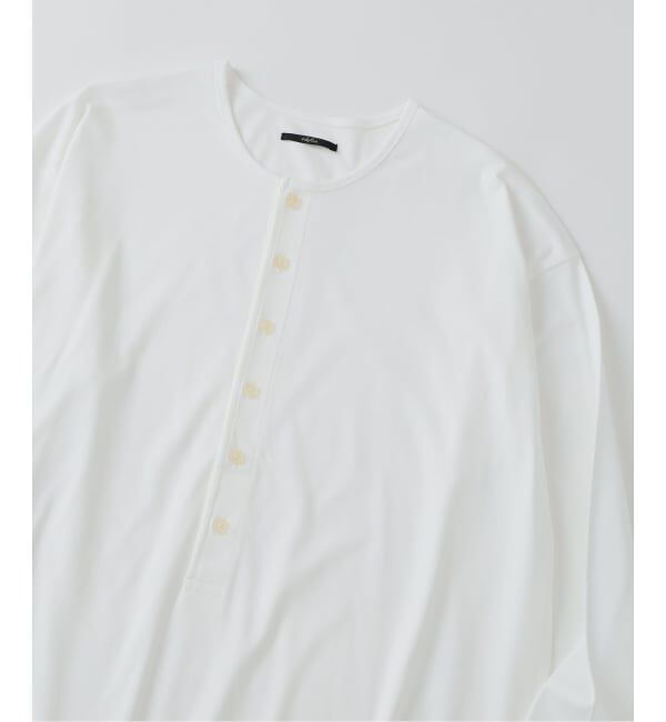 EDIFICE「《予約》Albini（アルビニ）DEEP LINE ヘンリーネックシャツ ロングスリーブシャツ」|Tシャツ・カットソー|