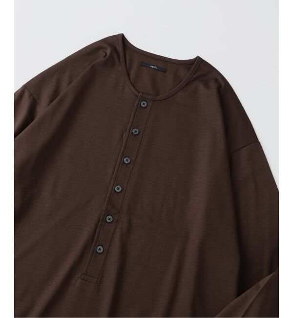 EDIFICE「《予約》Albini（アルビニ）DEEP LINE ヘンリーネックシャツ ロングスリーブシャツ」|Tシャツ・カットソー|