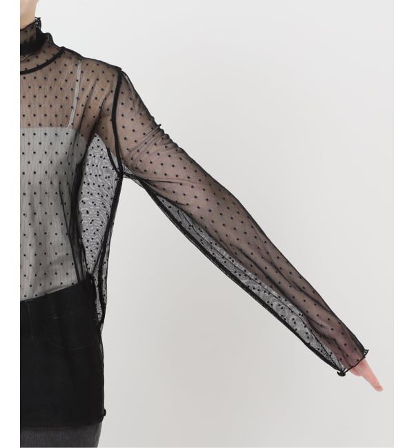 JOURNAL STANDARD relume「《追加》チュールドットハイネック」|Tシャツ・カットソー|