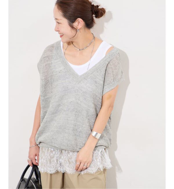 JOURNAL STANDARD「《追加2》レースヘムシアータンク」|Tシャツ・カットソー|