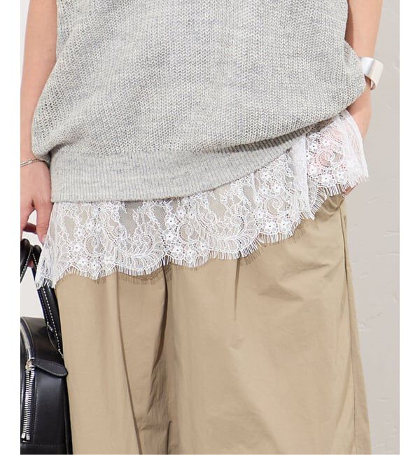 JOURNAL STANDARD「《追加2》レースヘムシアータンク」|Tシャツ・カットソー|