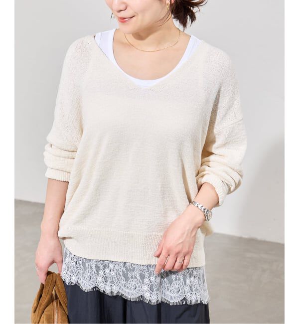 JOURNAL STANDARD「《追加2》レースヘムシアータンク」|Tシャツ・カットソー|