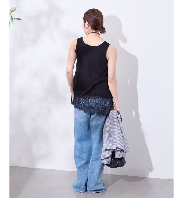 JOURNAL STANDARD「《追加2》レースヘムシアータンク」|Tシャツ・カットソー|