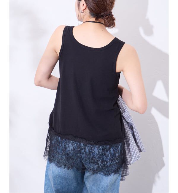JOURNAL STANDARD「《追加2》レースヘムシアータンク」|Tシャツ・カットソー|