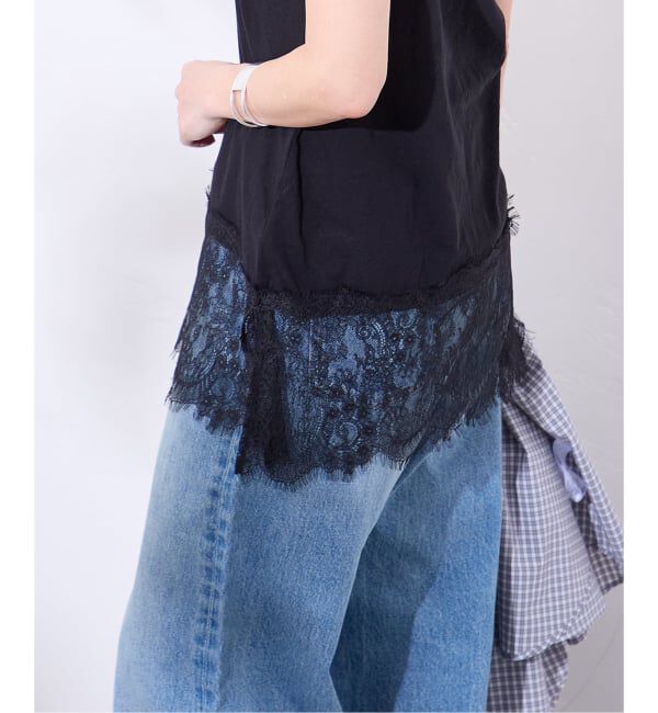 JOURNAL STANDARD「《追加2》レースヘムシアータンク」|Tシャツ・カットソー|