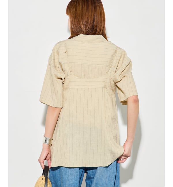 journal standard L'essage「シアーストライプ/無地 シャツ&キャミブラウス」|シャツ・ブラウス|