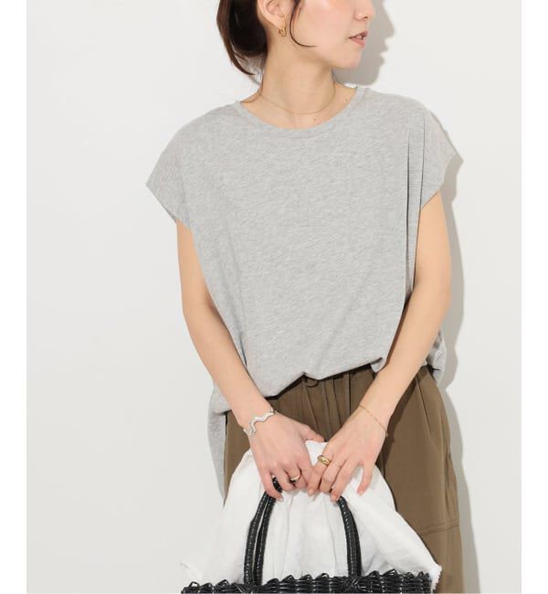 JOURNAL STANDARD relume「《追加》オーガニックコットン汗染み防止タックプルオーバー」|Tシャツ・カットソー|グレーB