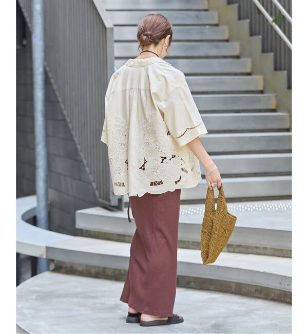 JOURNAL STANDARD「フラワーエンブロイダリースカラップ シャツ」|シャツ・ブラウス|