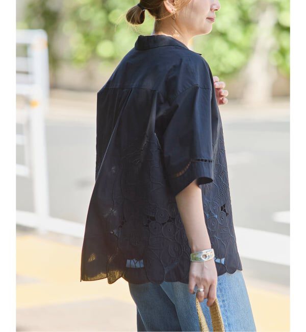 JOURNAL STANDARD「フラワーエンブロイダリースカラップ シャツ」|シャツ・ブラウス|