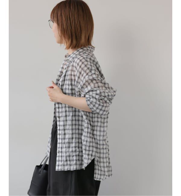 JOURNAL STANDARD relume「シャーリングチェックシャツ」|シャツ・ブラウス|