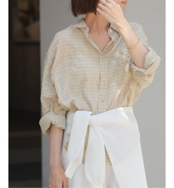 JOURNAL STANDARD relume「シャーリングチェックシャツ」|シャツ・ブラウス|