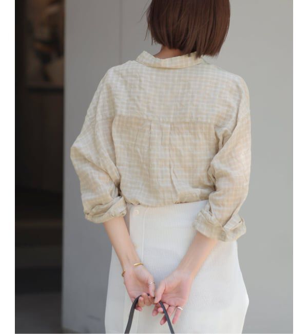 JOURNAL STANDARD relume「シャーリングチェックシャツ」|シャツ・ブラウス|