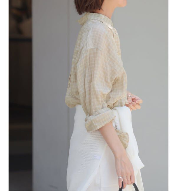 JOURNAL STANDARD relume「シャーリングチェックシャツ」|シャツ・ブラウス|