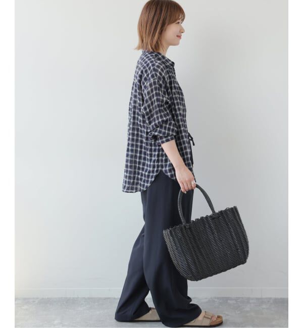 JOURNAL STANDARD relume「シャーリングチェックシャツ」|シャツ・ブラウス|