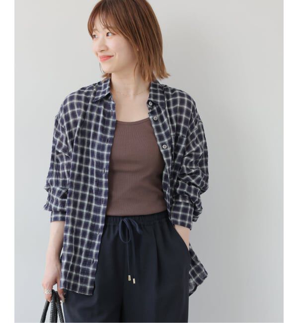 JOURNAL STANDARD relume「シャーリングチェックシャツ」|シャツ・ブラウス|