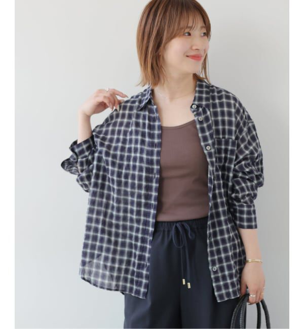 JOURNAL STANDARD relume「シャーリングチェックシャツ」|シャツ・ブラウス|