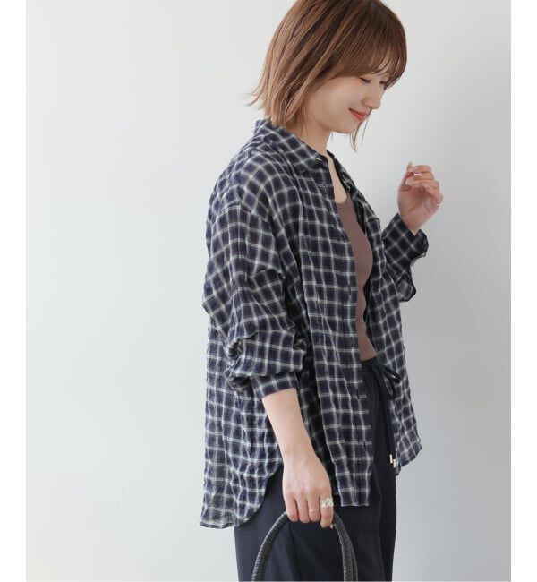 JOURNAL STANDARD relume「シャーリングチェックシャツ」|シャツ・ブラウス|