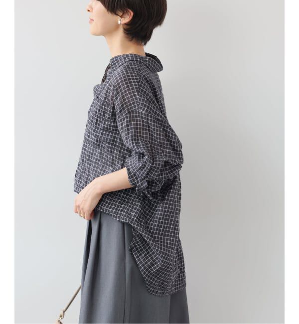 JOURNAL STANDARD relume「シャーリングチェックシャツ」|シャツ・ブラウス|