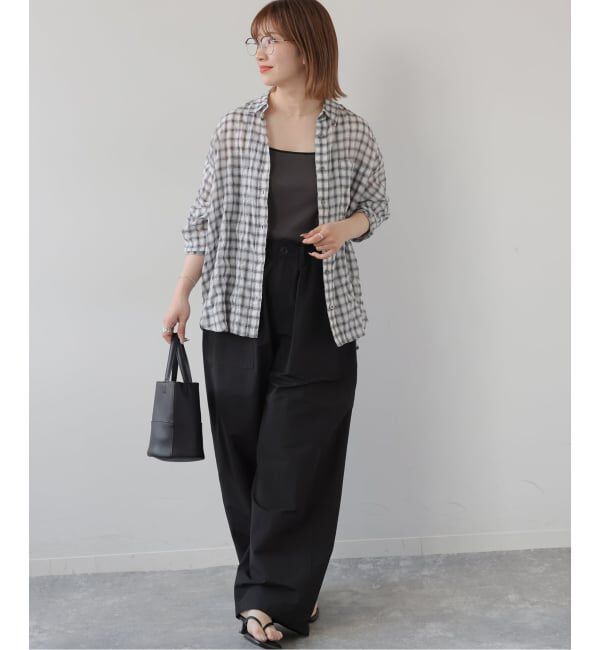 JOURNAL STANDARD relume「シャーリングチェックシャツ」|シャツ・ブラウス|