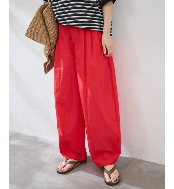 JOURNAL STANDARD「【UVカット】タイプライターコクーン パンツ」|その他|レッド