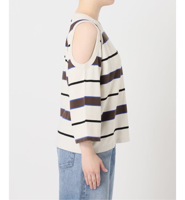 journal standard L'essage「TanC TOKYO/タンクトウキョウ PIQUE BORDER ASYM Tシャツ」|Tシャツ・カットソー|