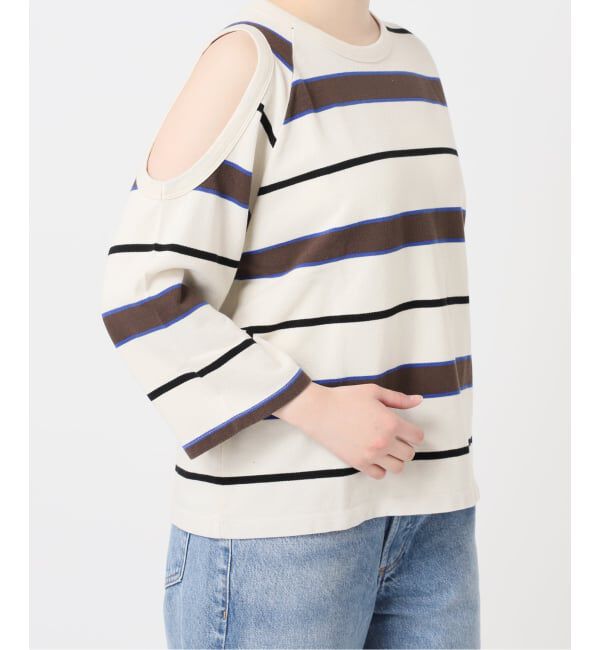 journal standard L'essage「TanC TOKYO/タンクトウキョウ PIQUE BORDER ASYM Tシャツ」|Tシャツ・カットソー|