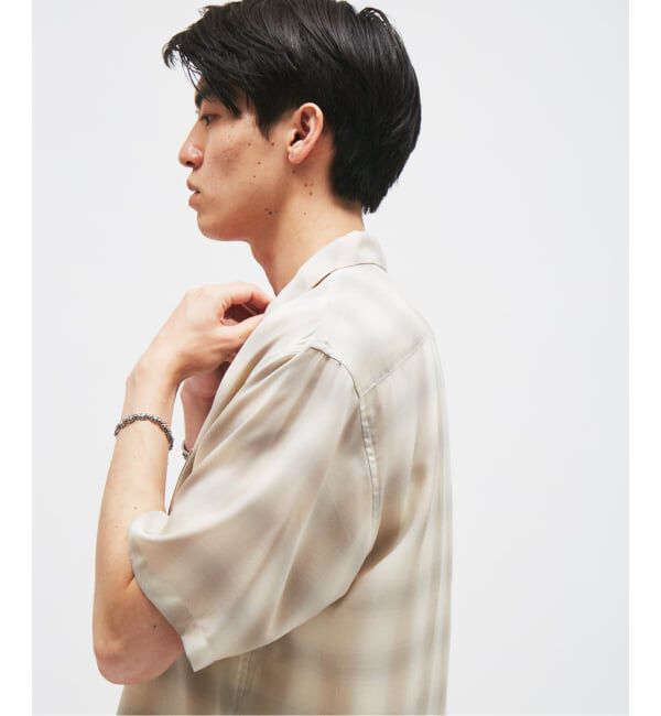 JOURNAL STANDARD「キュプラ オンブレ チェック レギュラー シャツ」|シャツ・ブラウス|