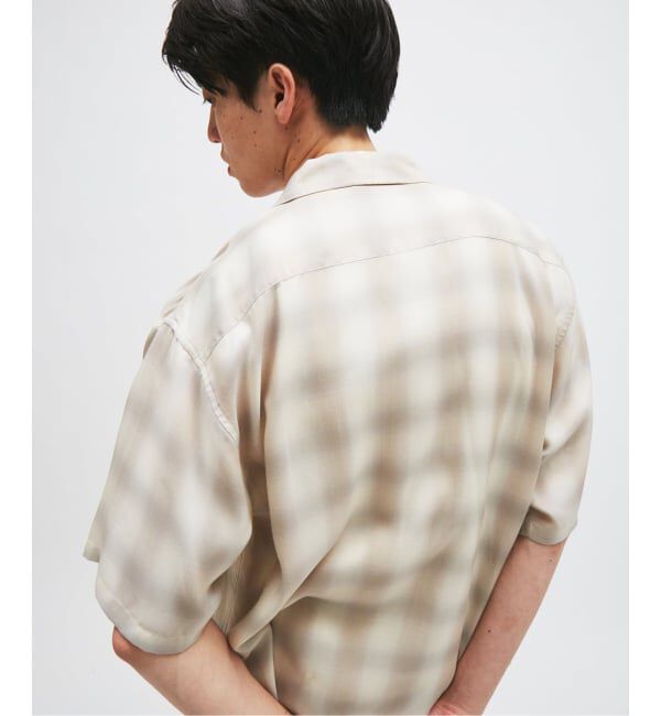 JOURNAL STANDARD「キュプラ オンブレ チェック レギュラー シャツ」|シャツ・ブラウス|