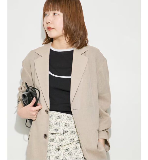 journal standard L'essage「《追加》DRY RIB セットアップトリムTシャツ」|Tシャツ・カットソー|
