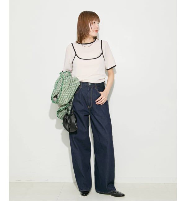 journal standard L'essage「《追加》DRY RIB セットアップトリムTシャツ」|Tシャツ・カットソー|