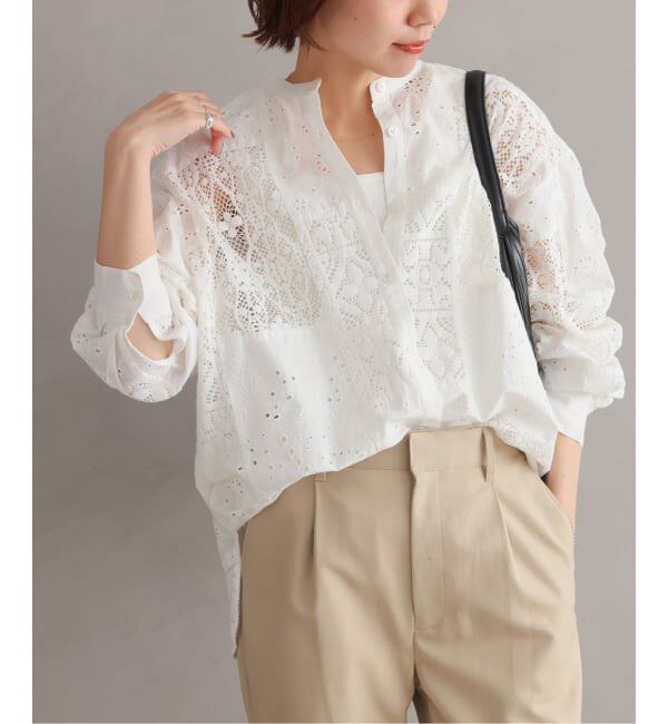 JOURNAL STANDARD relume「《WEB限定追加3》パッチワークレースシャツ」|シャツ・ブラウス|