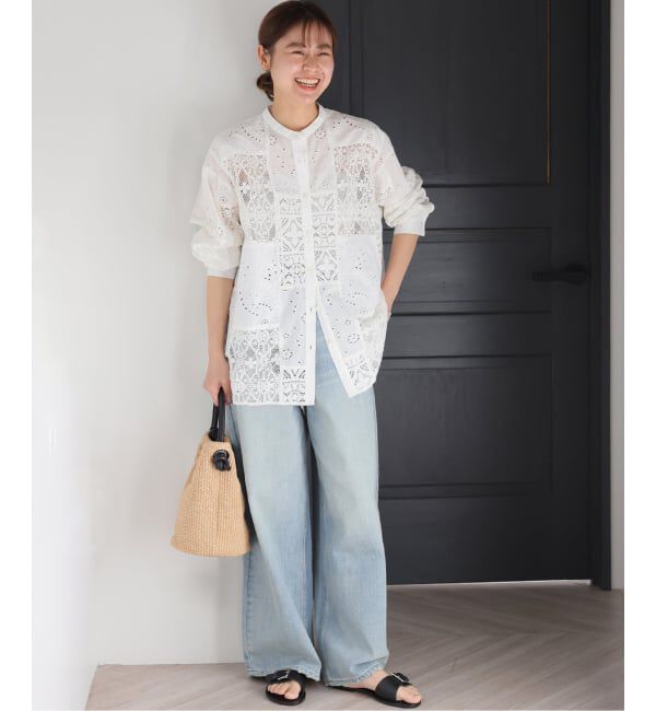 JOURNAL STANDARD relume「《WEB限定追加3》パッチワークレースシャツ」|シャツ・ブラウス|