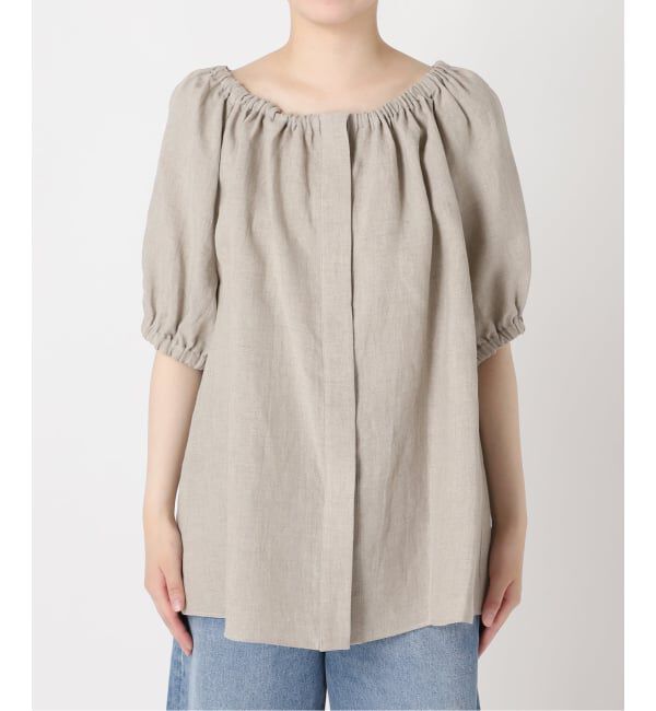 journal standard L'essage「フレンチリネンギャザーブラウス」|シャツ・ブラウス|