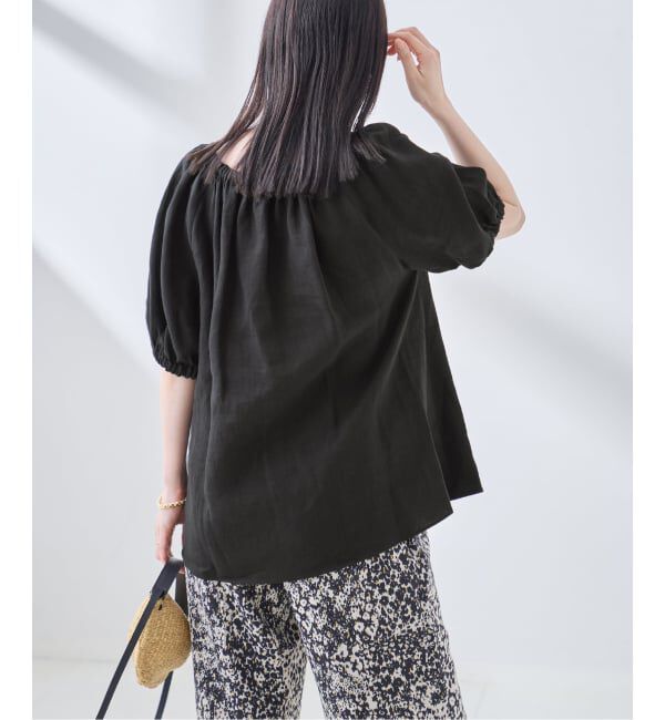 journal standard L'essage「フレンチリネンギャザーブラウス」|シャツ・ブラウス|