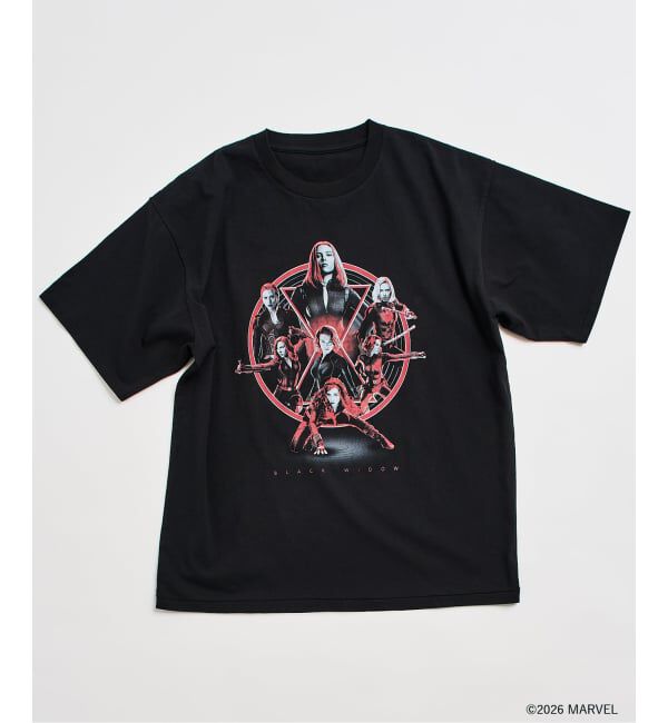 JOURNAL STANDARD relume「【仙台店＆WEB限定】MARVEL / マーベル 別注 プリントTシャツ」|Tシャツ・カットソー|ブラック A