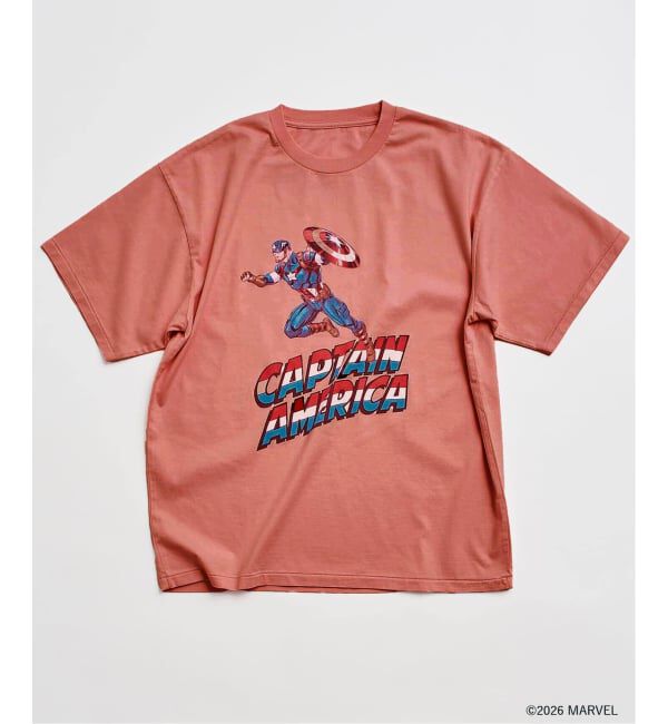 JOURNAL STANDARD relume「【仙台店＆WEB限定】MARVEL / マーベル 別注 プリントTシャツ」|Tシャツ・カットソー|ピンク