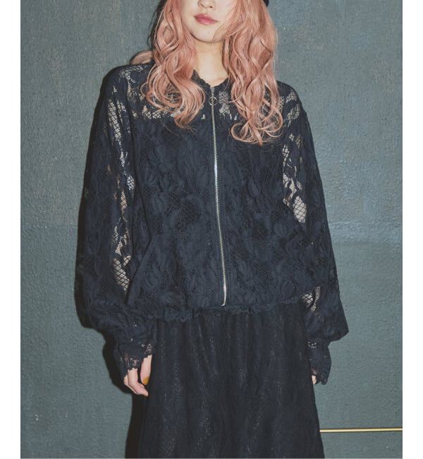 JOURNAL STANDARD「《予約》【SALLY VINTAGE &times; JOURNAL STANDARD】SALLY LACE FOODY」|その他|ブラック