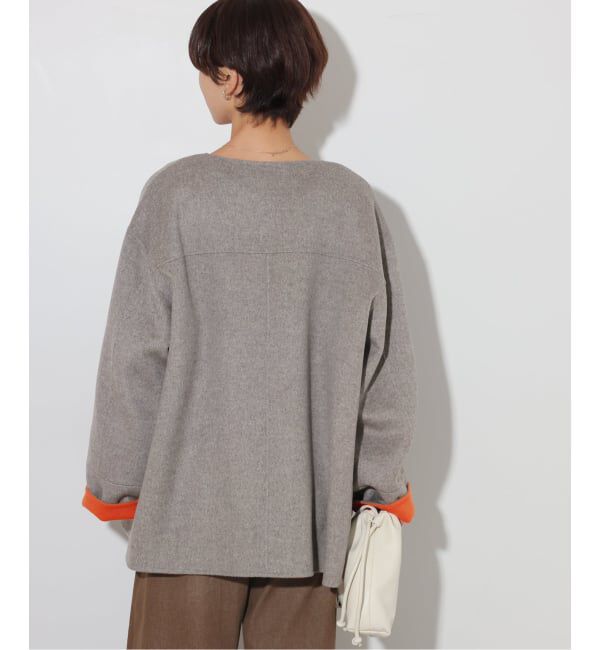 JOURNAL STANDARD relume「《予約》リバーシブルノーカラーショートコート」|ノーカラーコート|