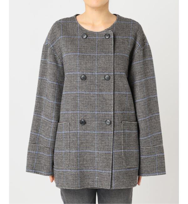 JOURNAL STANDARD relume「《予約》リバーシブルノーカラーショートコート」|ノーカラーコート|