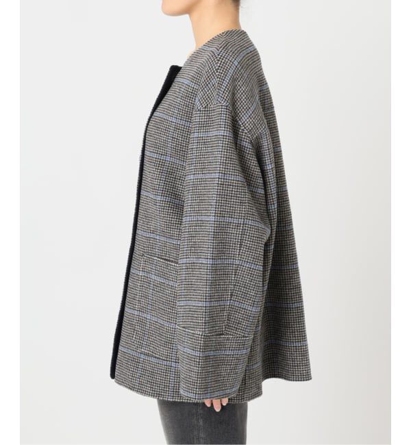 JOURNAL STANDARD relume「《予約》リバーシブルノーカラーショートコート」|ノーカラーコート|