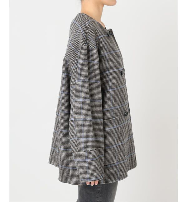 JOURNAL STANDARD relume「《予約》リバーシブルノーカラーショートコート」|ノーカラーコート|