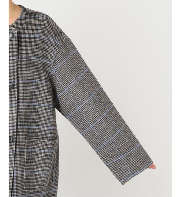JOURNAL STANDARD relume「《予約》リバーシブルノーカラーショートコート」|ノーカラーコート|