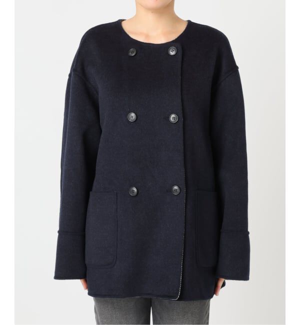 JOURNAL STANDARD relume「《予約》リバーシブルノーカラーショートコート」|ノーカラーコート|