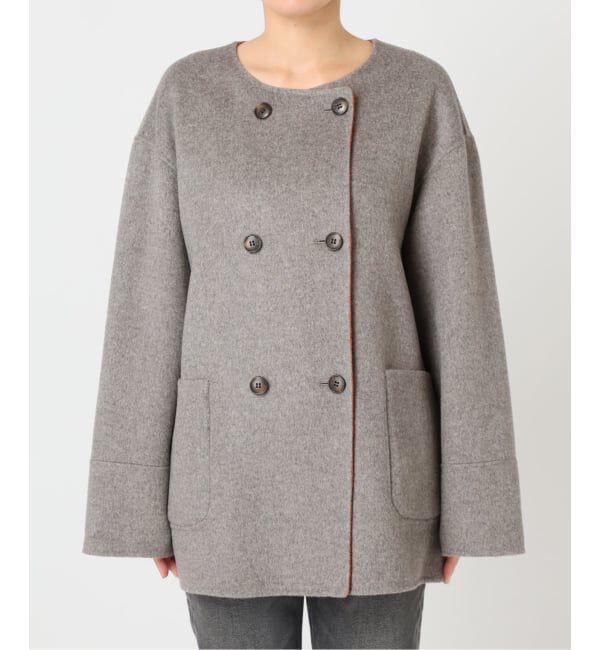 JOURNAL STANDARD relume「《予約》リバーシブルノーカラーショートコート」|ノーカラーコート|