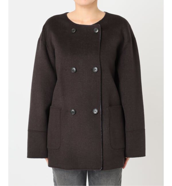 JOURNAL STANDARD relume「《予約》リバーシブルノーカラーショートコート」|ノーカラーコート|