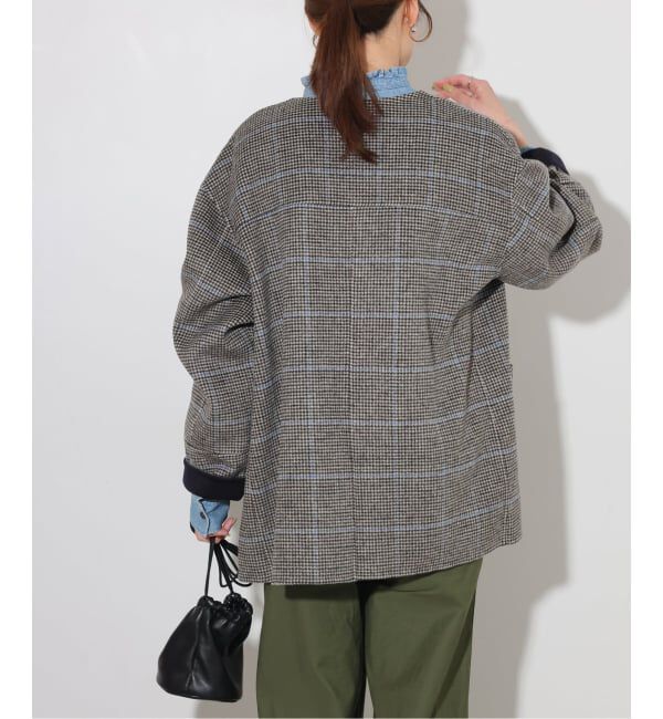 JOURNAL STANDARD relume「《予約》リバーシブルノーカラーショートコート」|ノーカラーコート|
