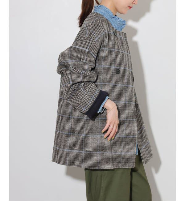 JOURNAL STANDARD relume「《予約》リバーシブルノーカラーショートコート」|ノーカラーコート|