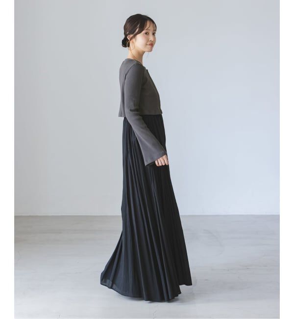 NOBLE「《アンサンブル対応》MAISON CORNICHON Short Cardigan Long sleeve」|カーディガン|